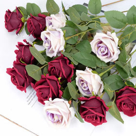 Wedding Artificial Decorative Flower Moisturizing Rose Home Living Room Decoration Flowers and Plants