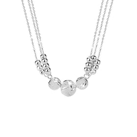 Fashion 999 Sterling Silver Necklace Bell Bracelet Girlfriends Hand Jewelry Valentine's Day Gift for Her