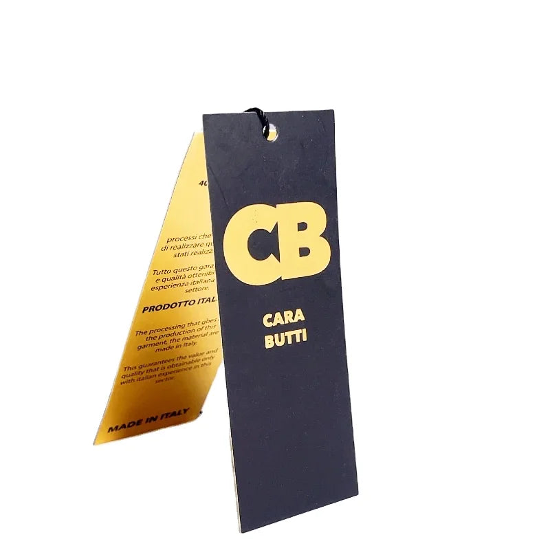 LOPAL Custom Printing Luxury Brand Logo Recycled Paper Cardboard Hang Tag for Clothes
