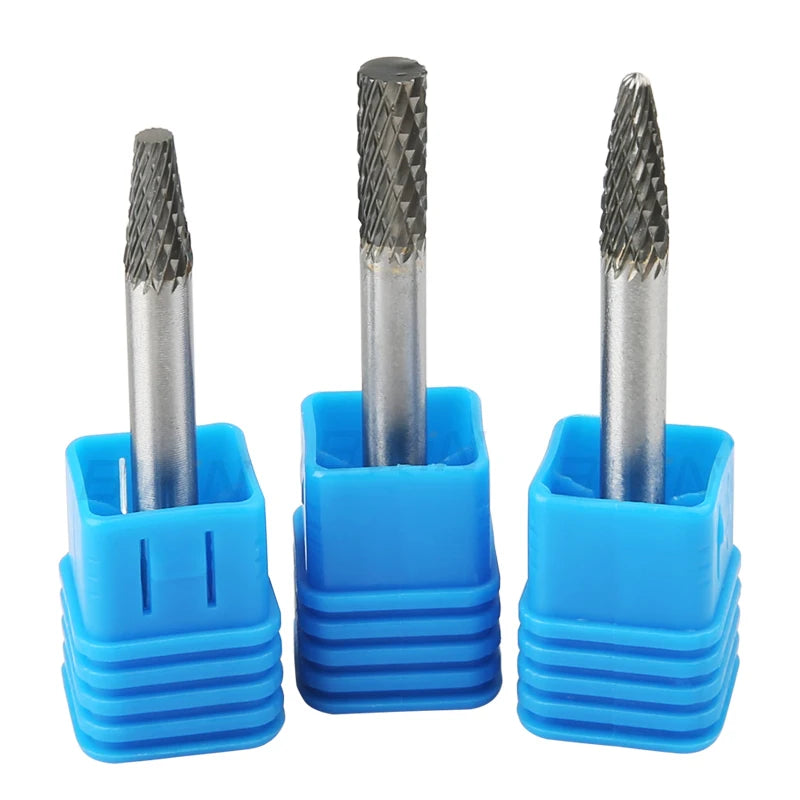 BWiN 6mm Shank Cylinder Shape Power Tools Polishing Tungsten Carbide Burrs Mill Tool Remover Carbide Rotary File
