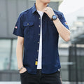 Men's Oversized Tactical Cotton Twill Shirt for Outdoor Sports for Spring Hiking Climbing Hunting Casual and Uniform Use