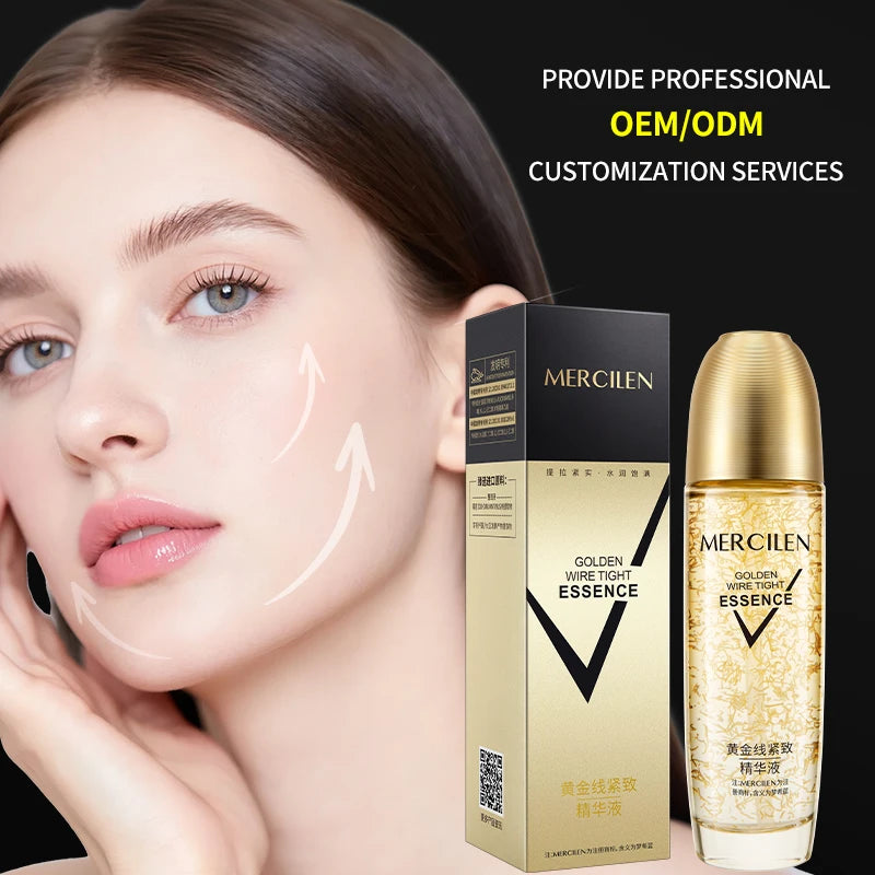 MERCILEN 24k Gold Face Serum Facial Whitening Natural Organic Collagen Moisturizer Brightening Firming 24K Gold Face Serum