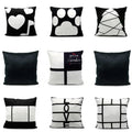 16 Inches Woven Square Short Plush Pillow Case Personalized Sublimation Panel for Home Hotel for Christmas Day Valentine's Day