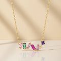 QX Custom OEM Fine Jewelry 18K Gold Plated 925 Sterling Silver Luxury Design Cubic Zircon Women Necklaces
