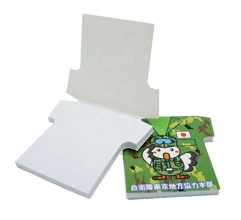Shirt Shape Sticky Pad With a Glossy Cover