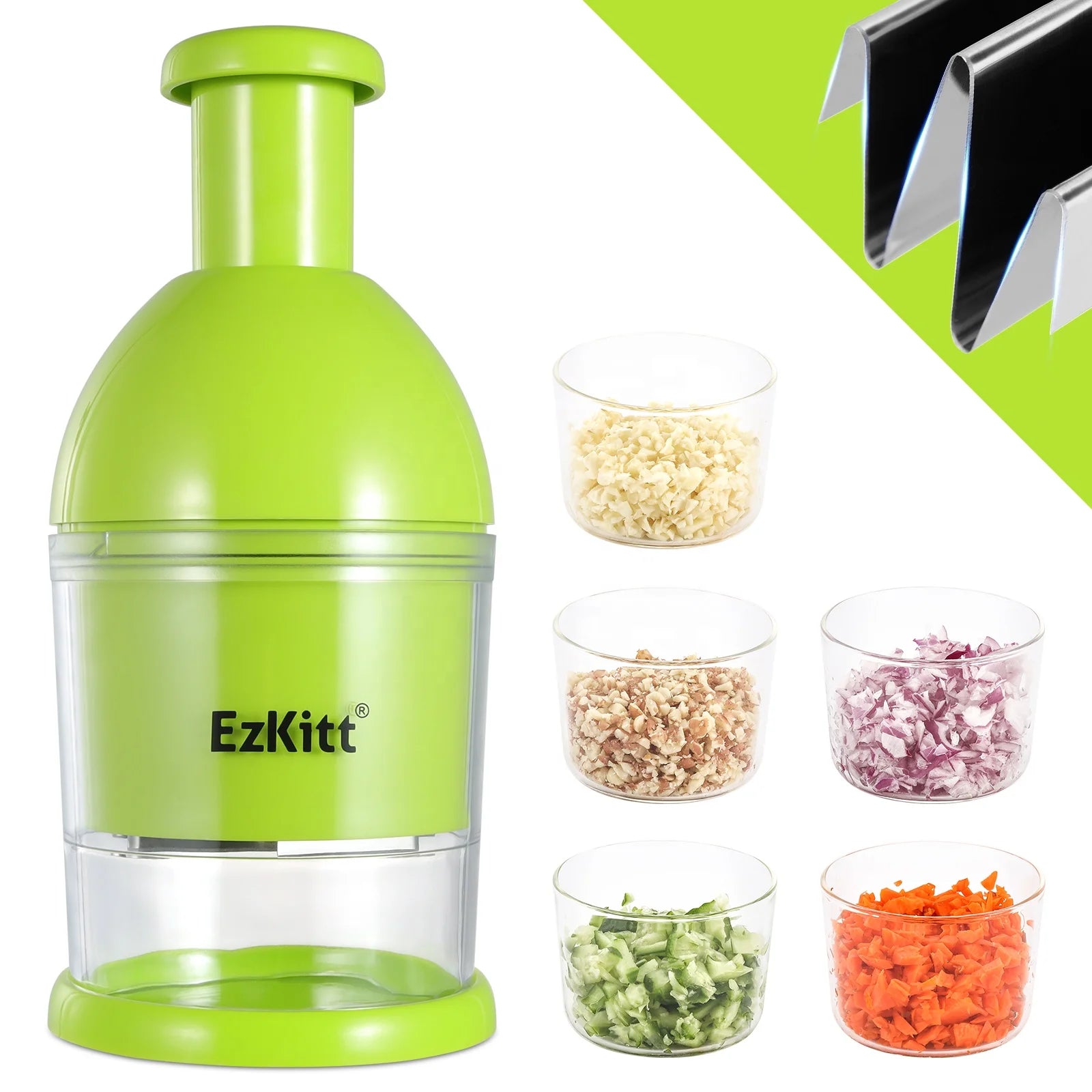 Manual Pressure Onion Vegetable Chopper Convenient Manual Vegetable Chopper