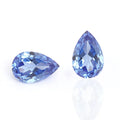 LusterGEM Light Blue Sapphire Pear Cut Lab Grown Moissanite Heat Treated Synthetic Loose Stone for Jewelry Making