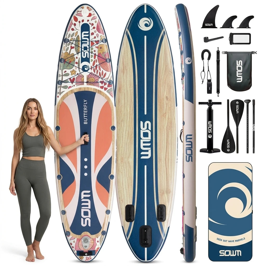 European Warehouse Fast Delivery Inflatable sup Paddle Board 335*84*15cm Stand up Paddle Board with HOT WELDING SEAM