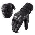 SAVIOR Winter Leather Sports High Quality Touch Screen Windproof Waterproof Full Finger Thermal Insulated Motorcycle Gloves for