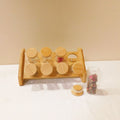 Multifunctional Eco-Friendly Three-Layer Foldable Glass Sealed Jar Set with Standing Type Corner Bamboo Rack