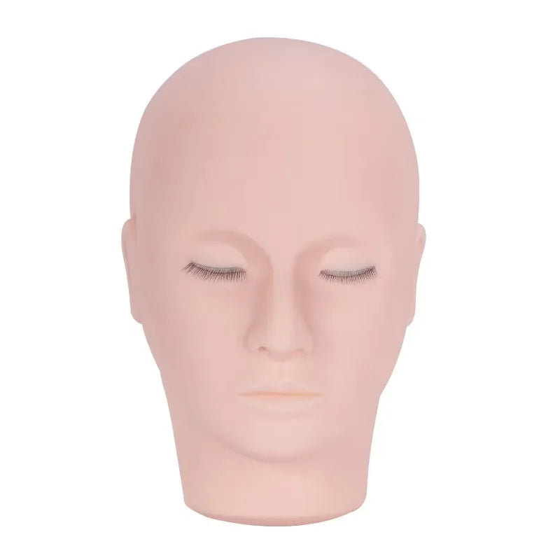 Multi 3 Layers Faux Real Man Lash Head Model Lash Extension Supplies Training Mannequin for Lash Extension Training