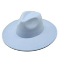 Unisex Classic Multi-Color Felt Fedora Panama Adjustable Wide Brim Hat Ribbon Decoration Custom Logo Wholesale Adults Casual