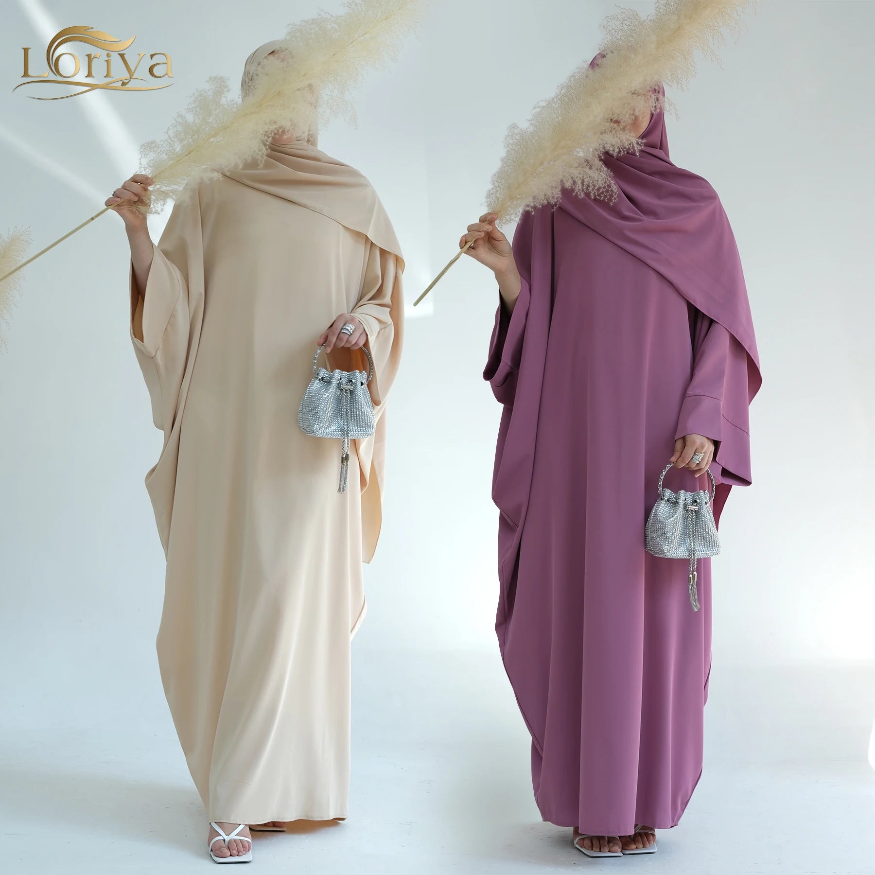 Lroiya Abaya Manufacturer Traditional Muslim Clothing Accessories Solid Color Abaya Muslim Women Dress With Hijab Prayer Abaya