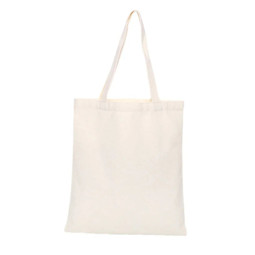 Factory Promotional Personalized Reusable Cotton Canvas Tote Bags with Custom Printed Logo Adjustable Buckle & Zipper Closure