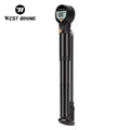 WEST BIKING Portable Alloy Bicycle Pump Mini 320PSI High Pressure Ultralight Presta Schrader Valve Pump Fast Inflation