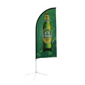 3M Outdoor Wind Resistant Polyester Double-Sided Advertising Feather Flag Car Wash Exhibition Beach Flag Banners Display