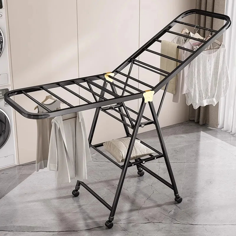 Foldable Laundry Dryer Clothes Airer Rack Convenient Standing Desorption for Drying Product Category Clothes Racks & Rails