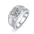 Wholesale Price VVS Moissanite Hip Hop Brilliant Cut Ring 925 Silver Inlaid Diamond Men Women Engagement Gift Moissanite Ring