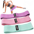 2026 New RTS Free Samples Custom Logo Various Color Grey Hip Circle Fabric Resistance Bands Set for Gym Exercise Fitness