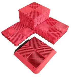 Indoor Modern Plain Anti-slip PVC Plank Garage Floor Tiles with Click Installation for Workshop and Villa