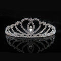 Girls Crystal Tiara Crown Rhinestone Princess Crown Crystal Headband Hair Jewelry for Girls