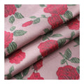 Yarn-dyed Jacquard Red Rose Embossed Fabric European Jacquard Woven Brocade Fabrics for Dress Crisp Fluffy Skirt Cloth