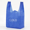 Wholesale Factory Supply Reusable Non Woven Bag for Supermarket W Die-cut OEM T Shirt Bag pp Non Woven Fabric Carry Bag