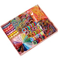 YL Wholesale Bulk 780 Pcs/Box Colorful Butterfly Children Gifts Elastic Hair Bands Baby Hair Clips Set Kids Hair