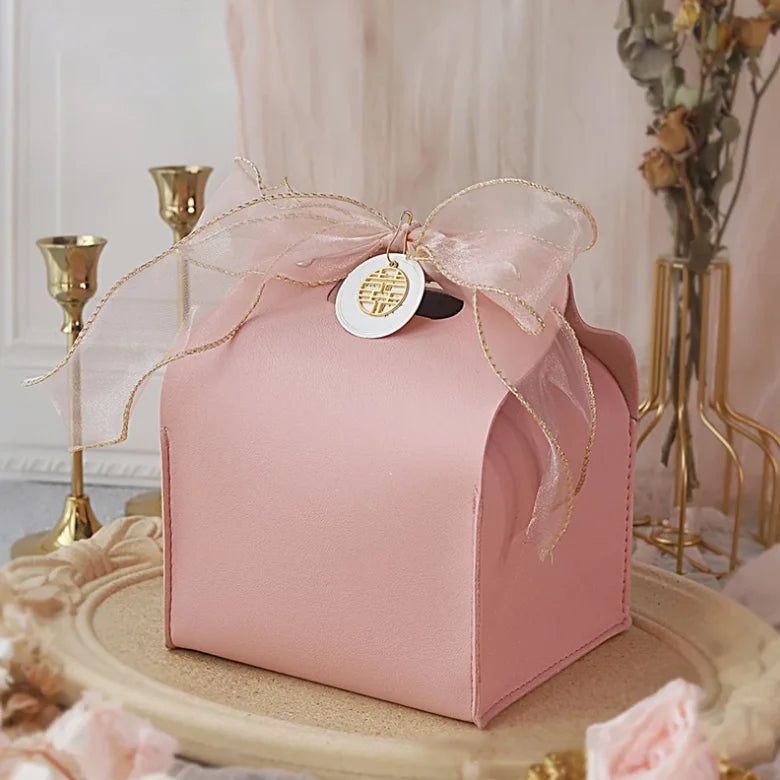 Fashionable Jewelry Boxes Imitated Leather Hot Sales Faux Leather Souvenir Customized Multifunctional Gift Items for Wedding