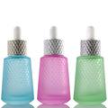 Wholesale 30ml Glass Dropper Bottles Pineapple Pattern Use for Essence Oil Mascara Pink Yellow Green Blue Red Amber Black Colors