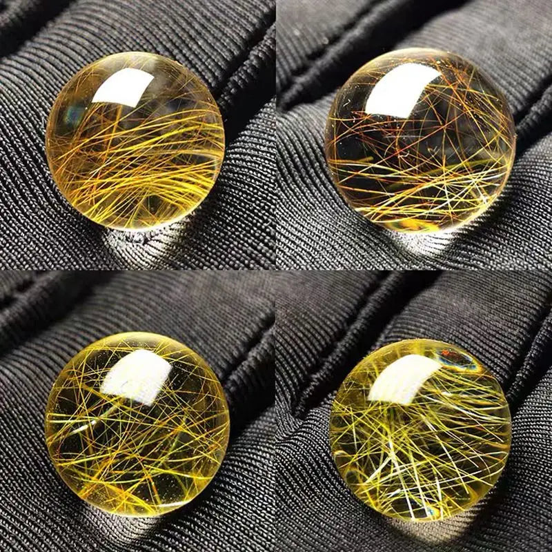 High Quality Natural Healing Natural Golden Rutiled Quartz Stones Sphere Polished Crystal Ball for Decoration