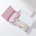 100% Mulberry Silk Women's Mask Hair Band Adjustable Elastic Strap Knit Technics Natural Silk Accessories Set for Eye Health