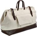 Heavy Duty Canvas Tool Bag Tool Tote Multi-Purpose Bag with Wide Hinged Opening and Leather Handles Mason's Tool Bag