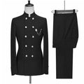 Latest Coat Pant Designs Men Suits Stand Collar Prom Suit for Man Costume Mariage Homme 2 Pieces Wedding Tuxedo