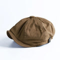 British Retro Korean Tidal Cap Fall Autumn Winter Cotton Newsboy Beret Hat for Men Multiple Sizes Versatile for Sports Beach