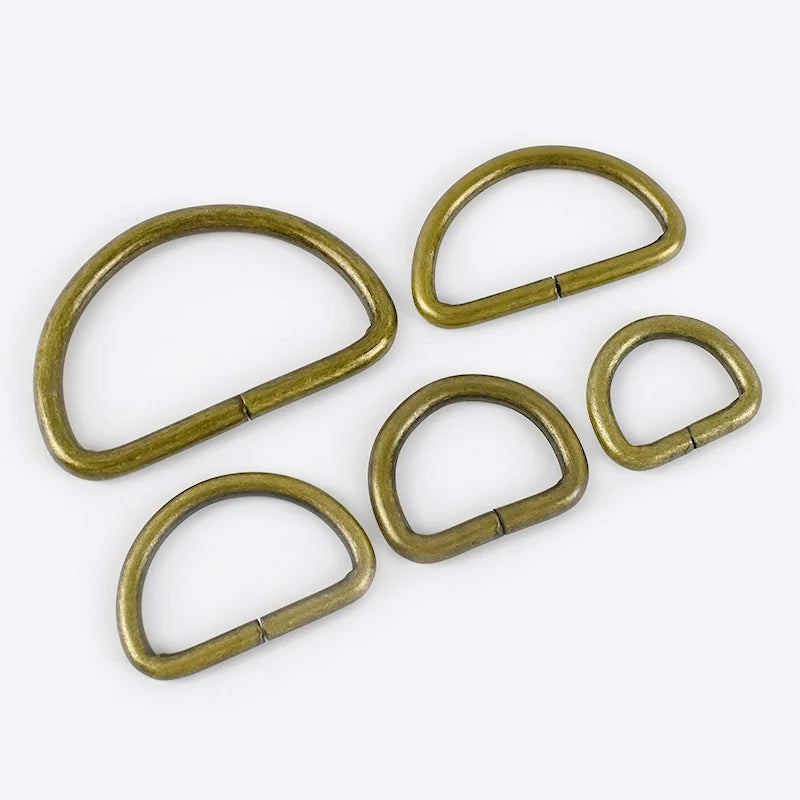 Deepeel F4-6 20-50mm Handbag Accessories Bronze Buckles  Bags Strap Clasp Bag Adjuster D Ring Buckle