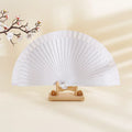 Hot Selling 23cm Hand Held Fan Spanish Wooden Hand Fan Customized Solid Color Portable Hand Fans