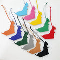 Wholesale Cute Leather United Arab Emirates Map Shape Keychain Bag Charm Bag Pendant Gifts for Women