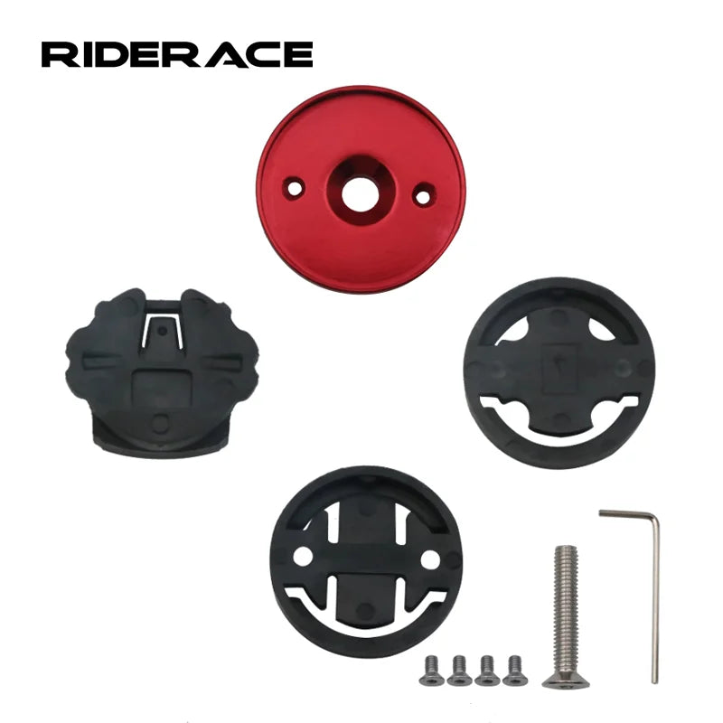 RIDERACE Bike Computer Stem Mount Bracket Stopwatch Fixed Holder for Garmin Bryton Wahoo MTB Road Bicycle Speedometer Base Set