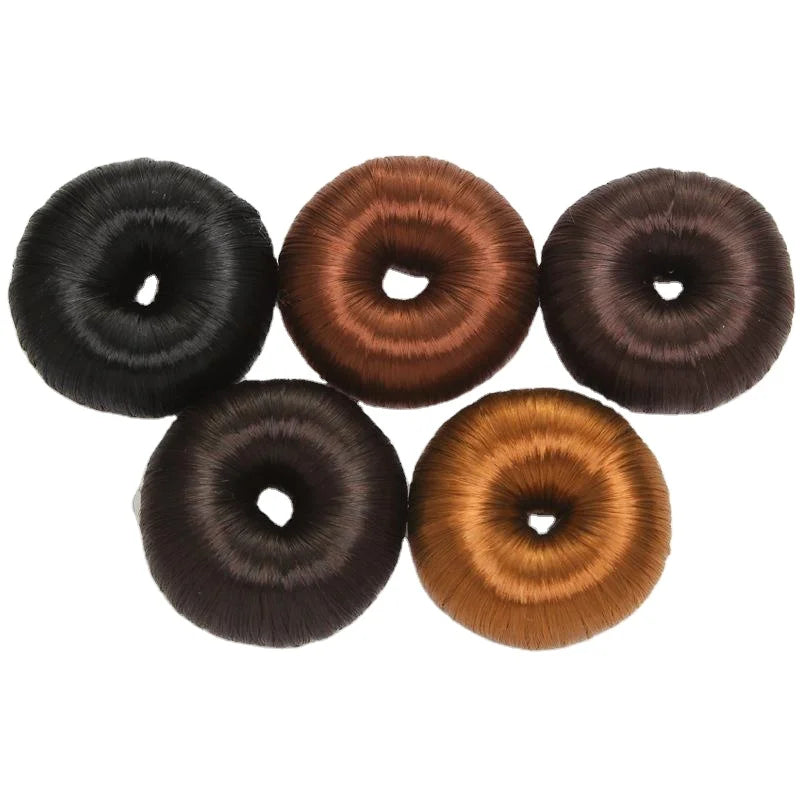 BSCI Audited Factory Wholesale Fashion Donut Hair Extension Accessories Lazy Hair Donut Wig Accessories