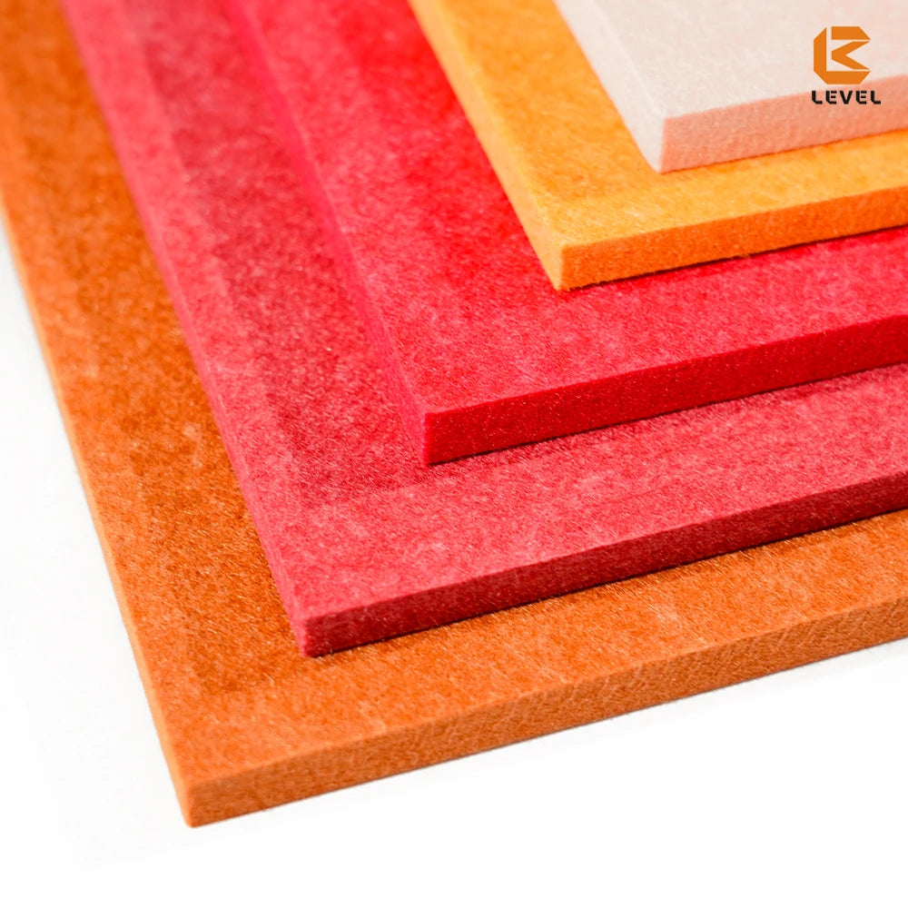 Wholesale New Design 100% PET Polyester Acoustic Felt Panels Colorful Acoustic Office Panel