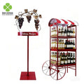 Custom Modern Eco-Friendly for Metal Tiered Retail POS Round Shaped Liquor & Beer Display Stand with Easy Assembly