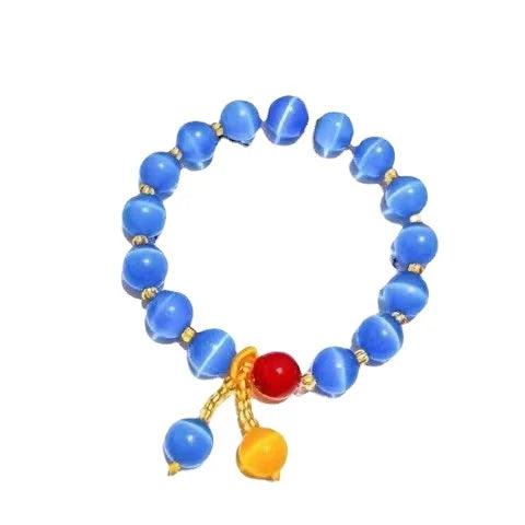 Dubai Gold Jewelry Net Red Live Pink Opal Bracelet Female White Opal Agate Emerald Green Bracelet Small Gift