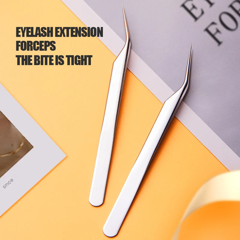 Eyelash Tweezers Are High-precision Professional Auxiliary Tools for False Eyelashes a Beauty Wonder for Beginners and Novices