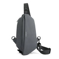 Men's Fashionable Waterproof Nylon Chest Bag Crossbody Shoulder Sling Travel Bagpack with Zipper Closure Made of Polyester