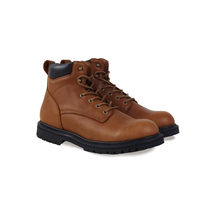 Unisex Spring Summer Autumn Winter Safety Work Shoes Genuine Leather Upper Steel Toe & Rubber Outsole Tennis Boots