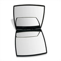 Mother Day Gifts Dual Sided Foldable Black ABS Square Hand Mirror for Make-up