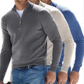 RNSHANGER Men's Casual Sweater Long Sleeve Pullover Outdoor Work Sweatshirts Autumn Half Zipper Sweater Winter Top