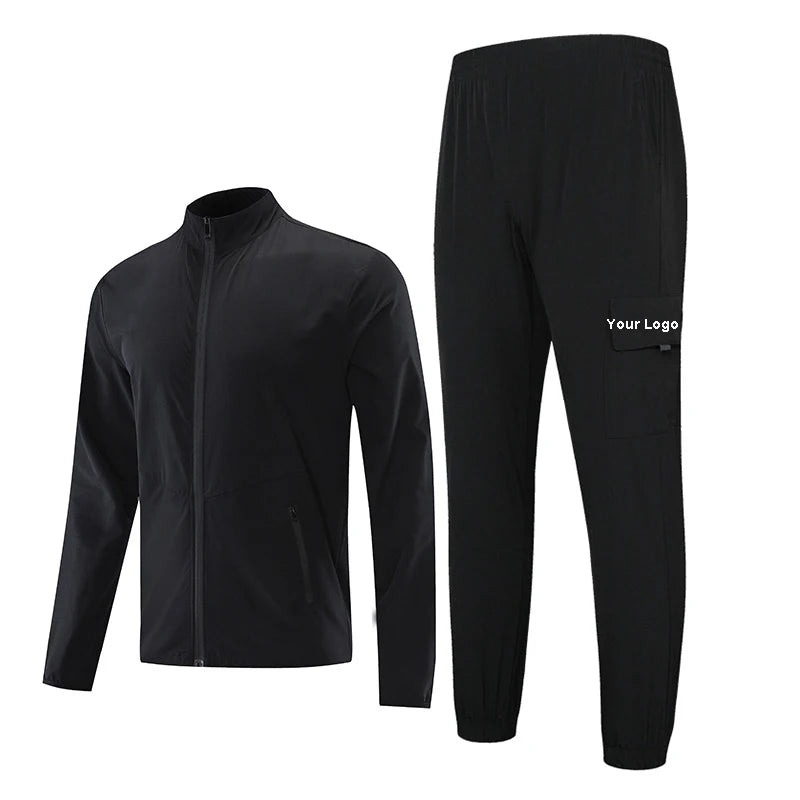 Hip Pop Fashion Men Tracksuit Casual Blank Design Tracksuit for Men Custom logo