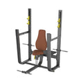 Adjustable Metal Flat Gym Bench with Commercial Free Weight Equipment Incline & Dumbbell Rack for Strength Training